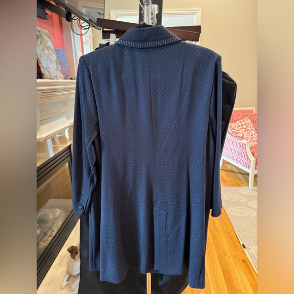 CABi Pin Dot Blazer - Sz Large Navy - Picture 10 of 12